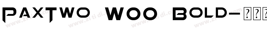 PaxTwo W00 Bold字体转换